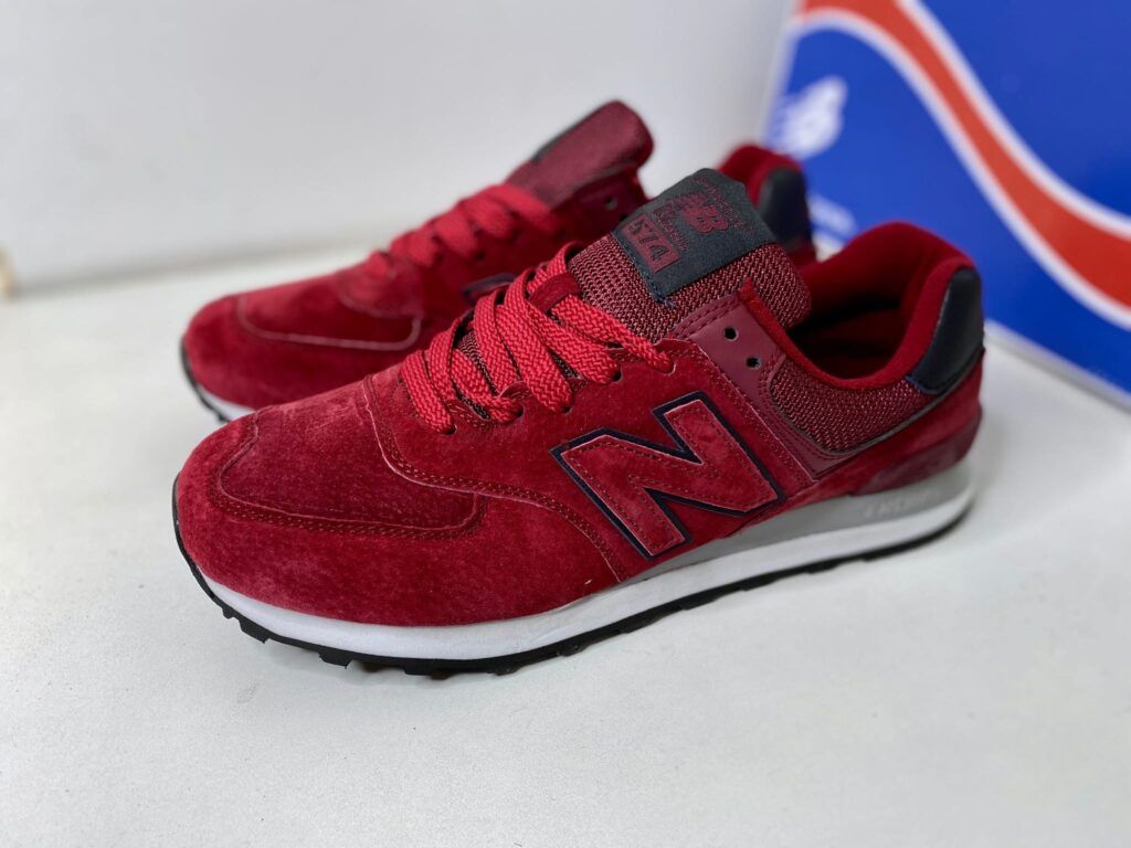 Купить кроссовки New Balance 574 Вишня бордовые в СПб