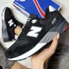 Кроссовки New Balance (Нью Баланс) 999 черно-белые с красным