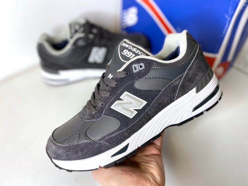 Купить кроссовки New Balance 991 темно-серые с мехом в Санкт-Петербурге