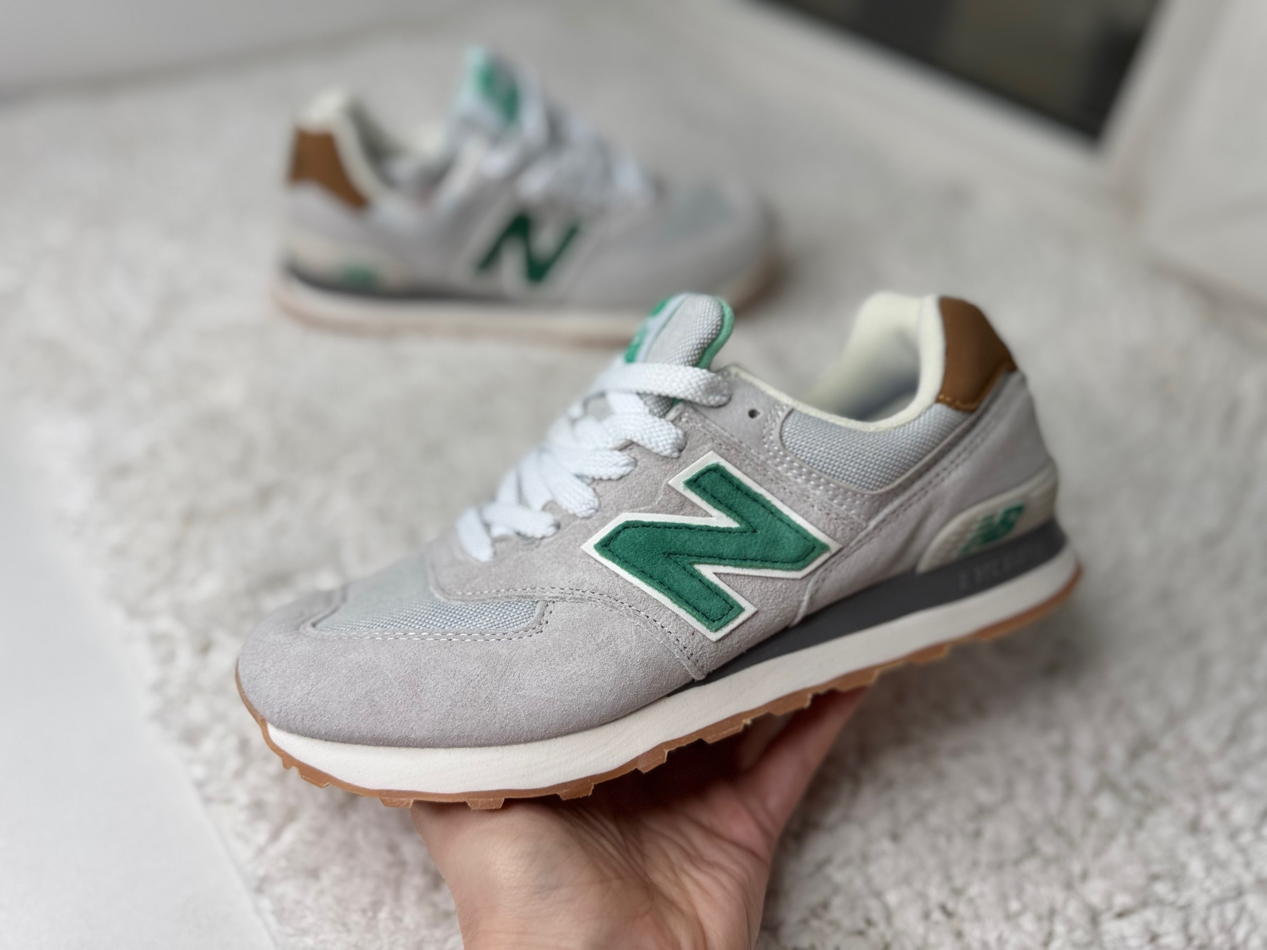 New Balance 574 Эвкалипт серые