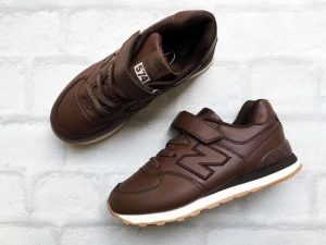 Детские кроссовки New Balance (Нью Баланс) СПб коричневые