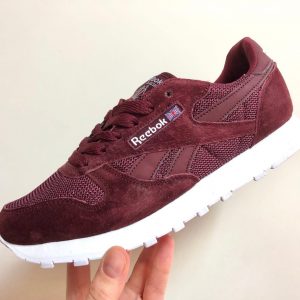 Кроссовки Reebok classic бордовые женские