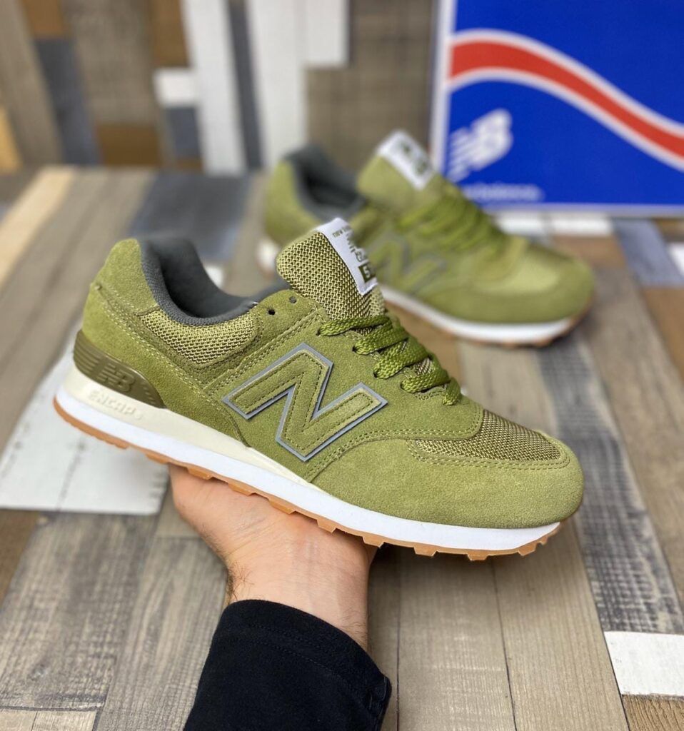 Купить кроссовки New Balance 574 Forest зеленые онлайн в СПб
