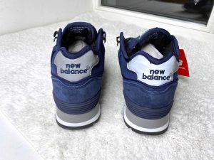 Кроссовки New Balance 574 синие Blue высокие