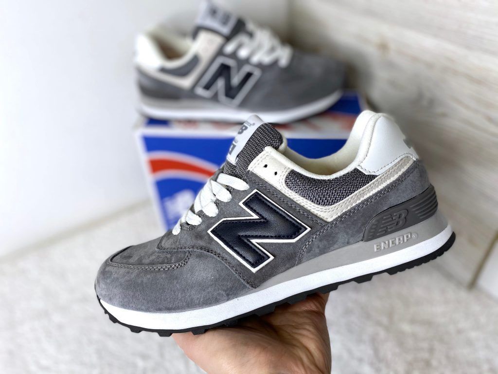Купить кроссовки New Balance 574 Wolf серые онлайн в СПб