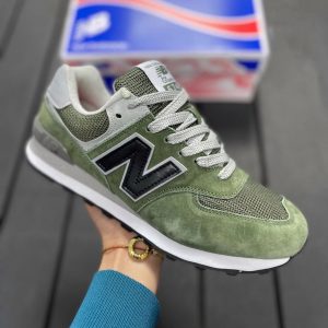 Кроссовки New Balance (Нью Баланс) 574 зеленые Трава