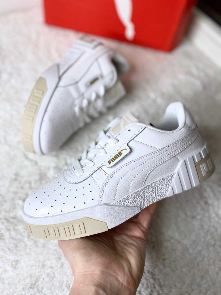 Кеды Puma Cali белые с бежевым идеальный выбор для спортивного стиля