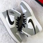 Grey and clearance white jordan 1