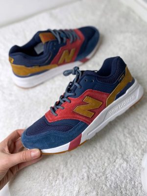 Кроссовки New Balance  997 синие с желтым