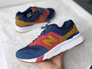 Кроссовки New Balance  997 синие с желтым