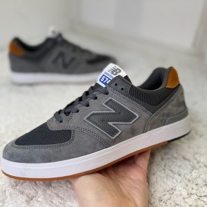 New Balance 574 кеды серые