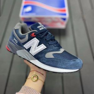 Кроссовки New Balance  999 синие с белым и красным
