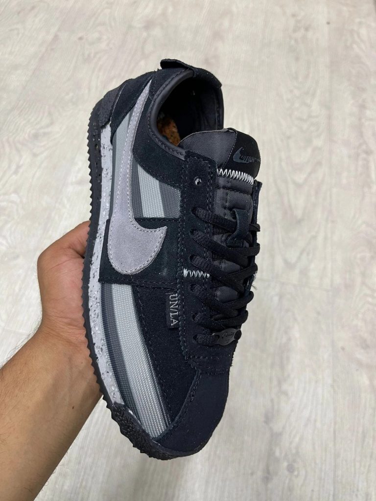 Купить кроссовки Nike Cortez Union черные с серым в СПб