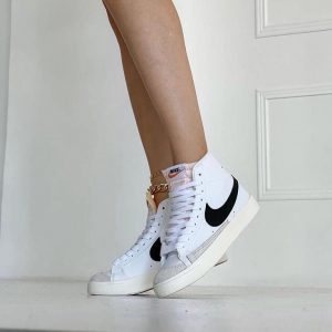Кеды Nike Blazer белые с черным