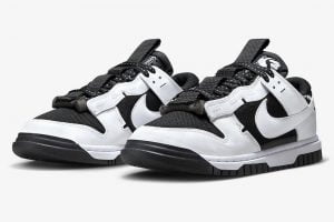 Кеды Nike Dunk Low Remastered белые с черным
