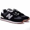 Кроссовки New Balance 574 черные с белым Ворон