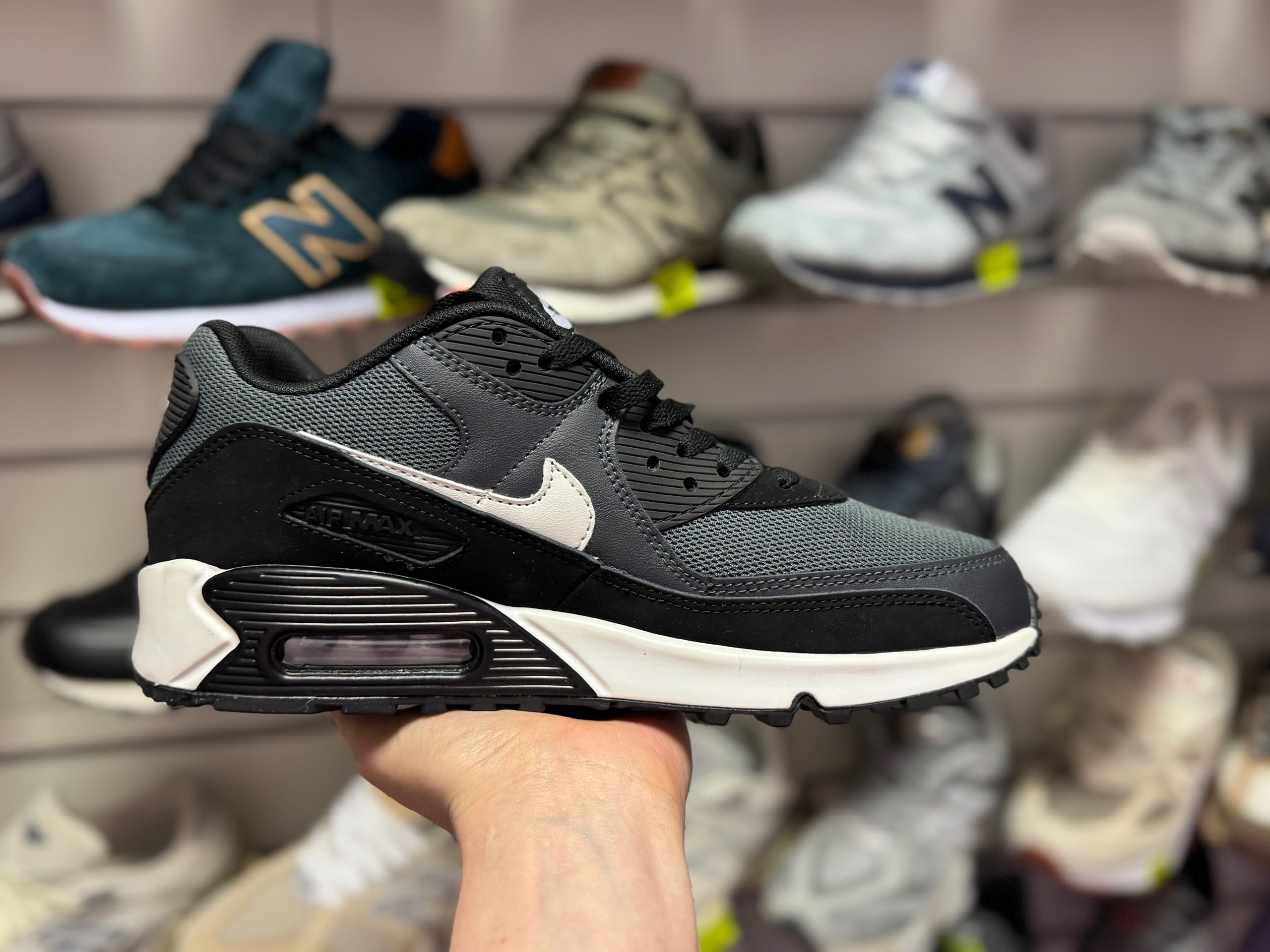 Кроссовки Nike Air Max 90 темно-серые