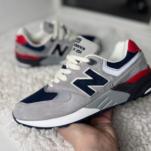 New Balance 999 серые с красным