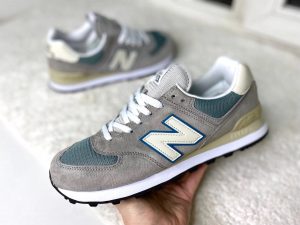 Кроссовки New Balance 574 серые Аква