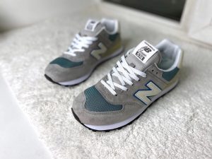 Кроссовки New Balance 574 серые Аква