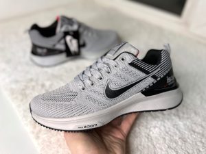 Кроссовки Nike Zoom серые с серой подошвой