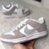 Nike Dunk Low серые с красным задником
