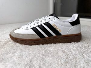 Кеды Adidas Spezial белые с чёрным
