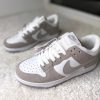 Nike Dunk Low серые с красным задником