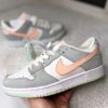 Кеды Nike Dunk Low серые с оранжевым