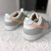 Кеды Nike Dunk Low серые с оранжевым