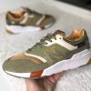 Кроссовки New Balance 997 зелёные с жёлтым Гавайи