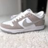 Nike Dunk Low серые с красным задником