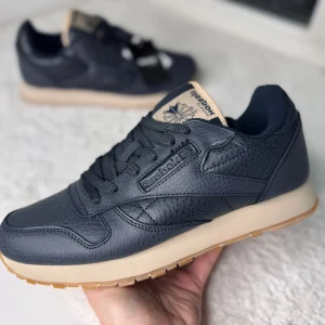 Кроссовки Reebok classic синие кожаные