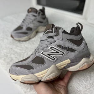 Кроссовки New Balance 9060 серые с коричневым