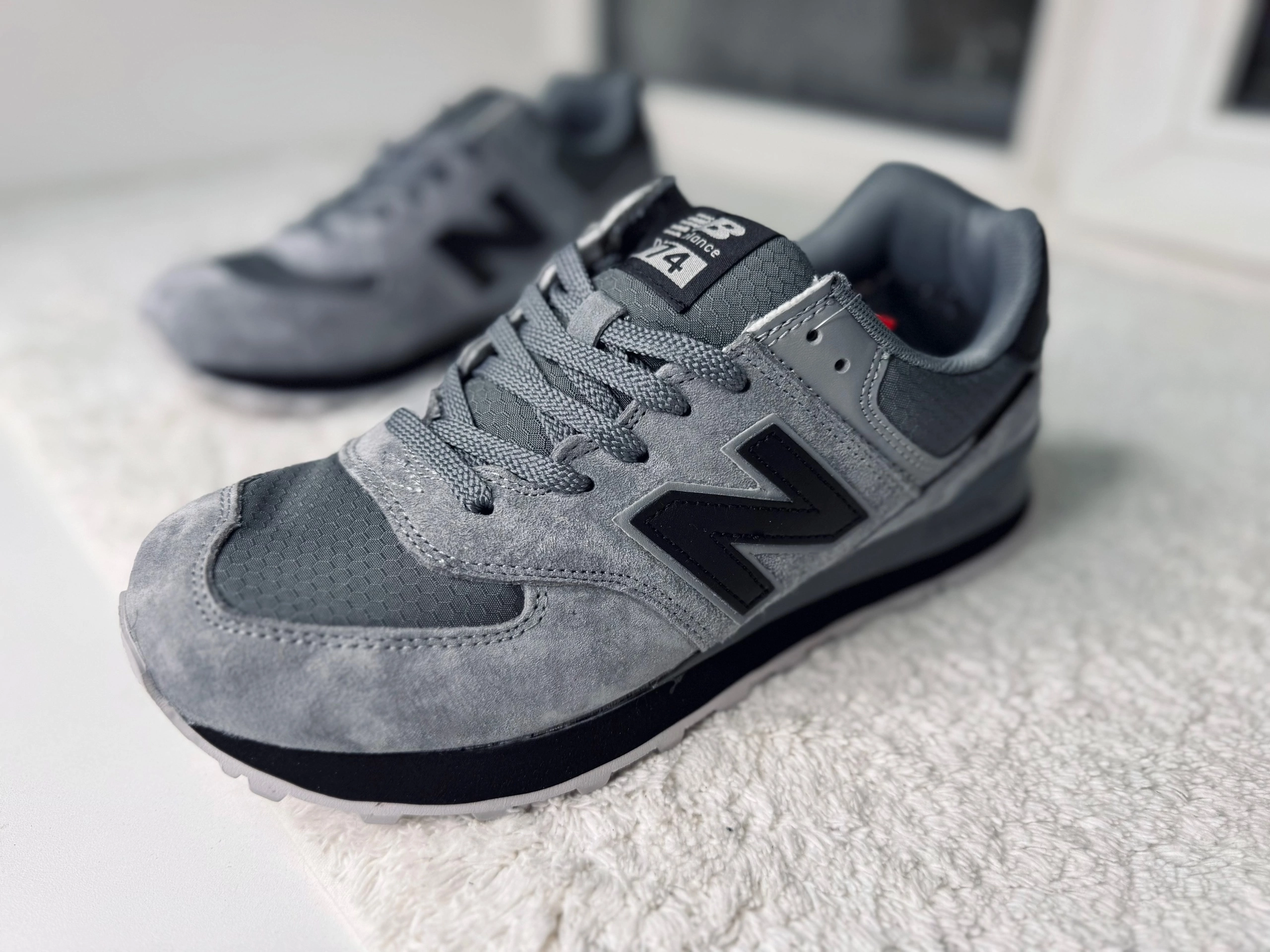 New Balance 574 серые Goretex Termo