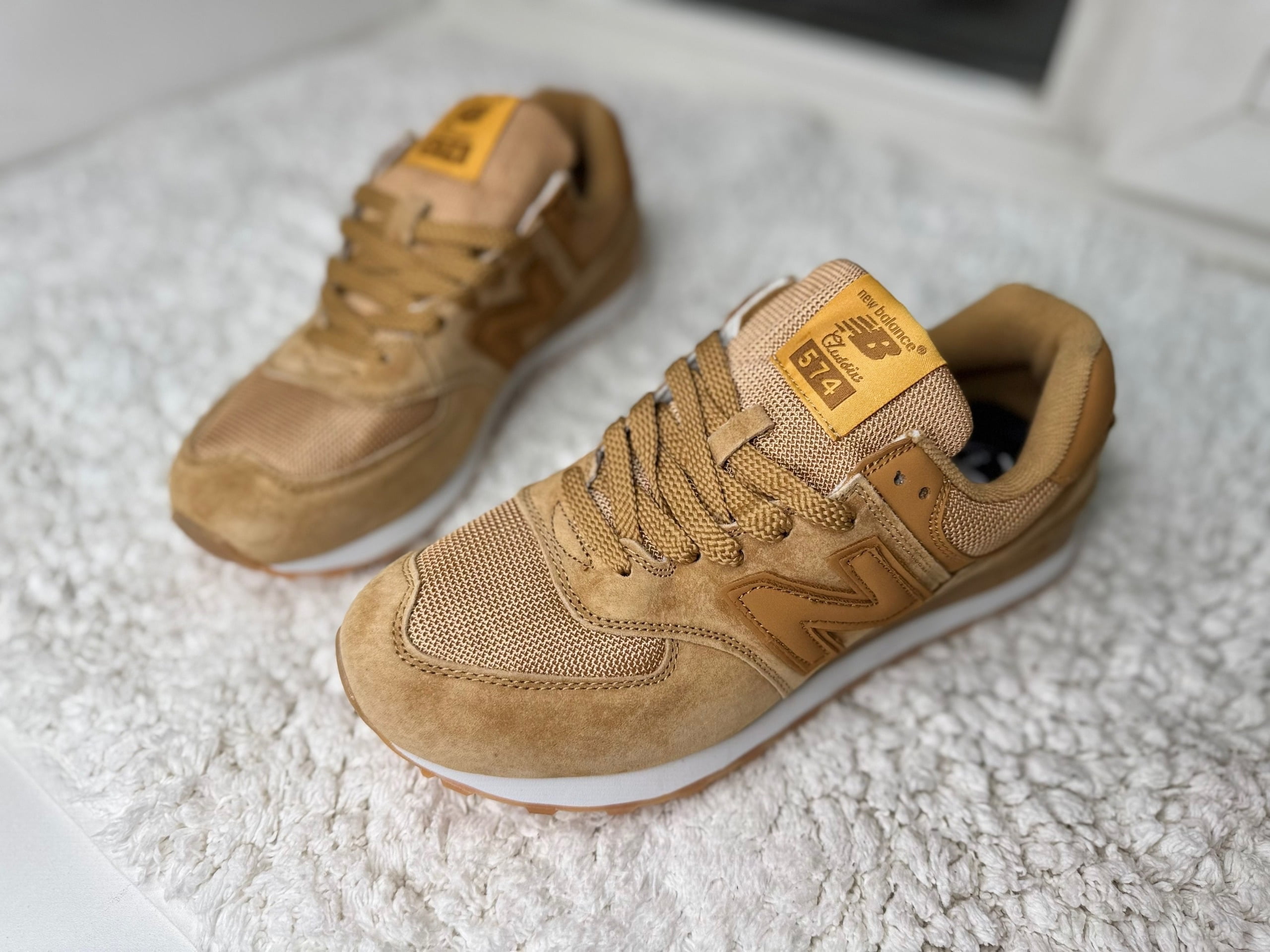 New Balance 574 бежевые Beige