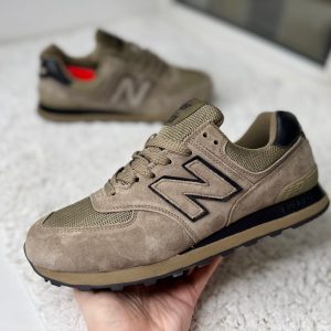 New Balance 574 Хаки с темной подошвой New Balance 574 Хаки с темной подошвой