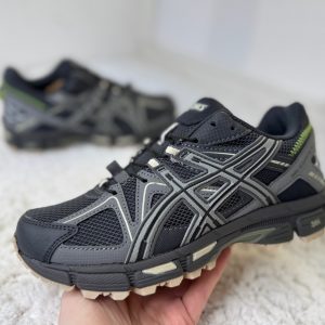 ASICS gel Kahana 8 серые с салатовым