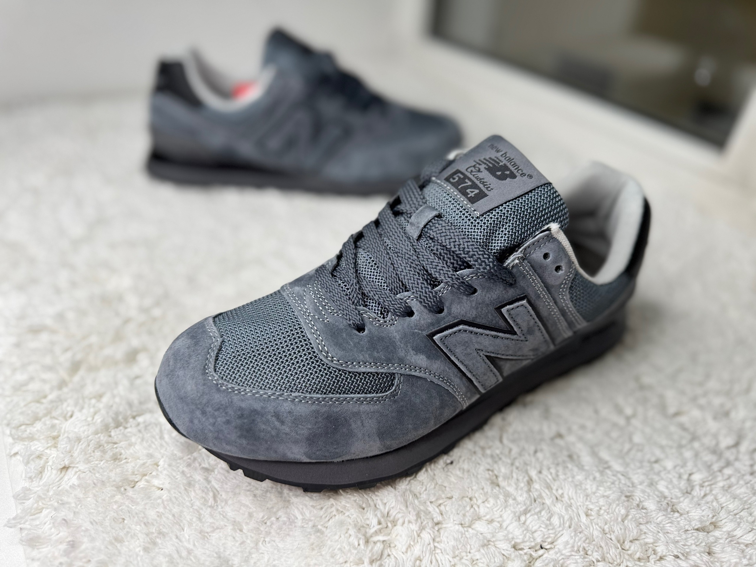 Мужские New Balance 574 темно-серые Rain Мужские New Balance 574 темно-серые Rain