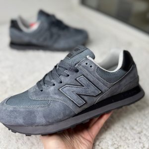 Мужские New Balance 574 темно-серые Rain