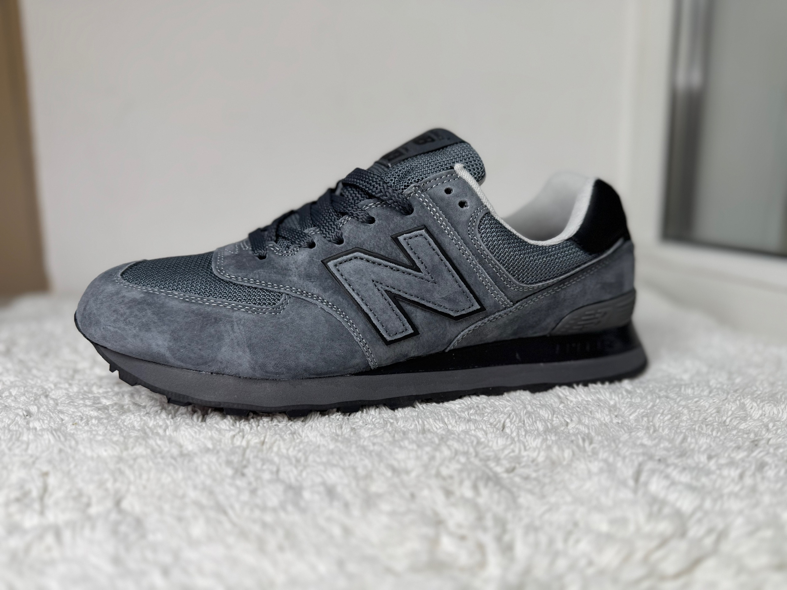 Мужские New Balance 574 темно-серые Rain
