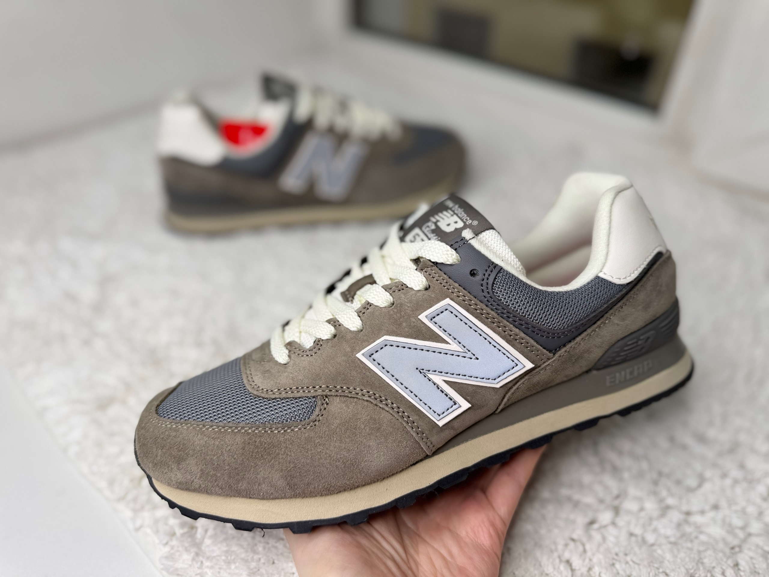 New Balance 574 Grey Beige New Balance 574 Grey Beige