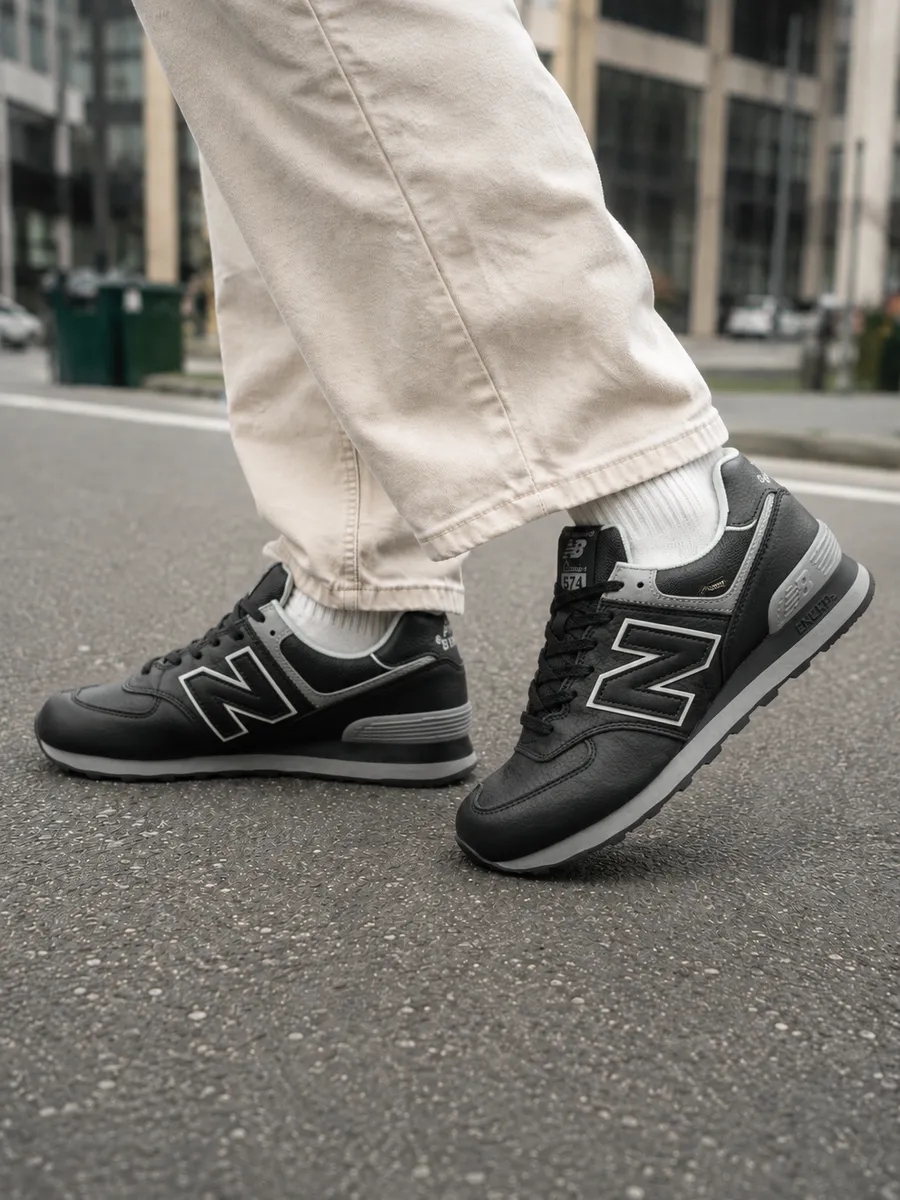 New Balance 574 Gore-tex Thermo черные с серым New Balance 574 Gore-tex Thermo черные с серым