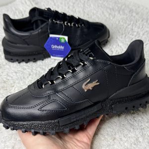 Lacoste Elite Active черные кожаные