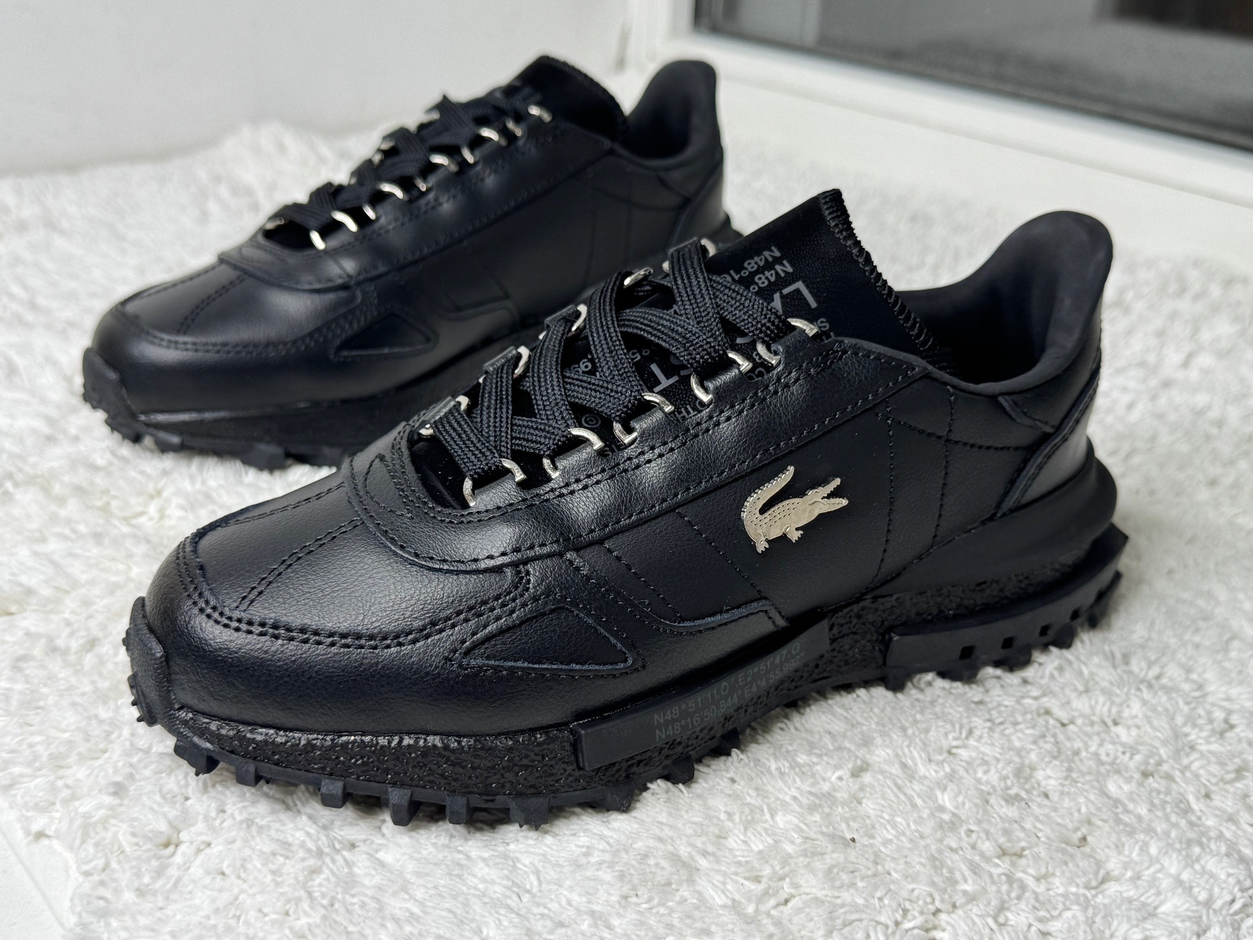 Lacoste Elite Active черные кожаные Lacoste Elite Active черные кожаные
