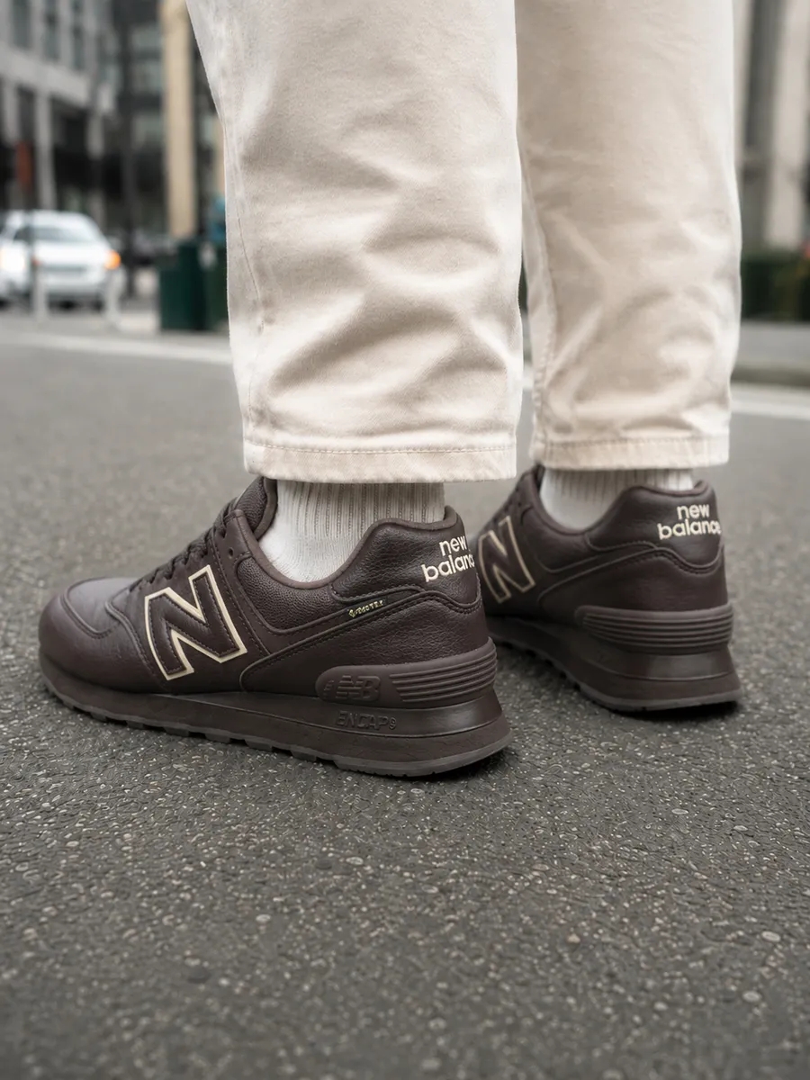 New Balance 574 Gore-tex Thermo коричневые Brown