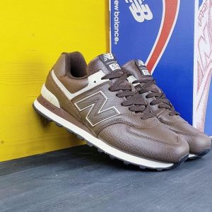 Женские New Balance 574 коричневые Шоколад
