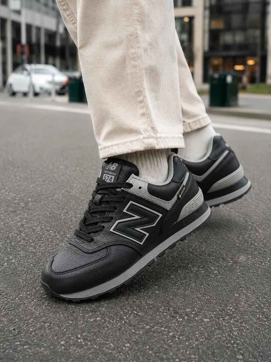 New Balance 574 Gore-tex Thermo черные с серым New Balance 574 Gore-tex Thermo черные с серым
