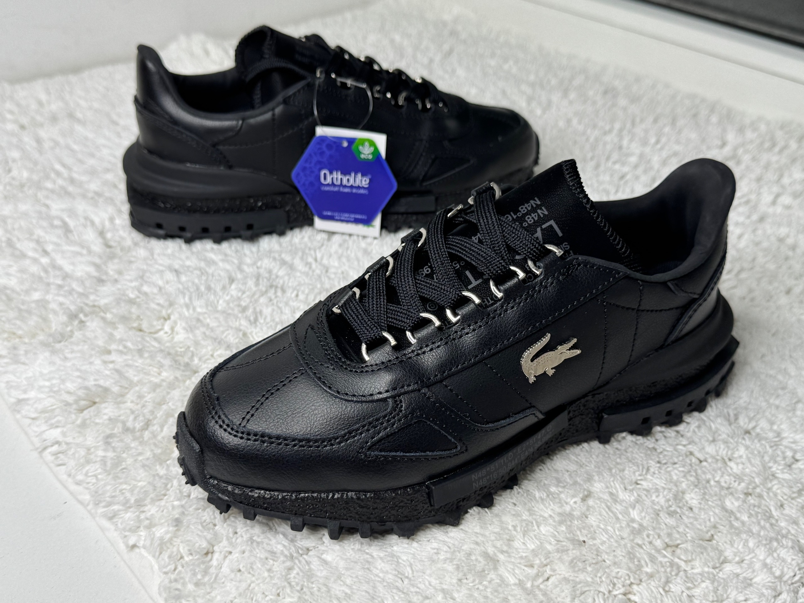 Lacoste Elite Active черные кожаные Lacoste Elite Active черные кожаные