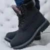 Timberland черные с мехом